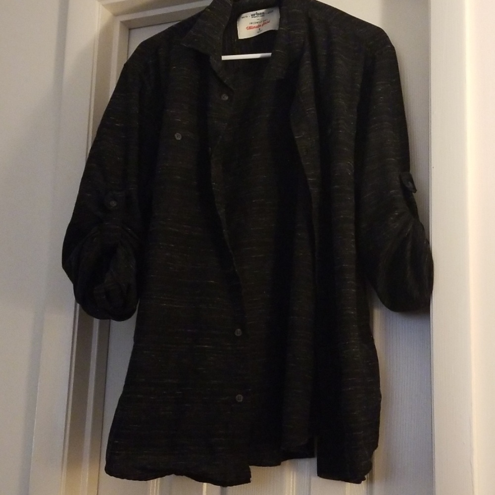 Men's XL - Casual Buttoned Down Shirt (Black)